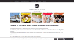 Desktop Screenshot of conciergeforitaly.com